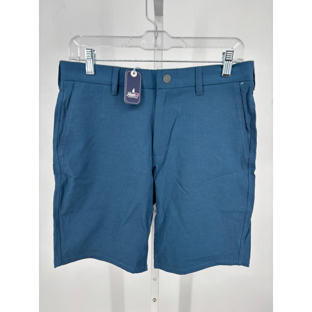 Johnnie-O Calcutta Shorts Mens 30 Lake Blue Flat Front Beach Travel JMSH1950 NWT